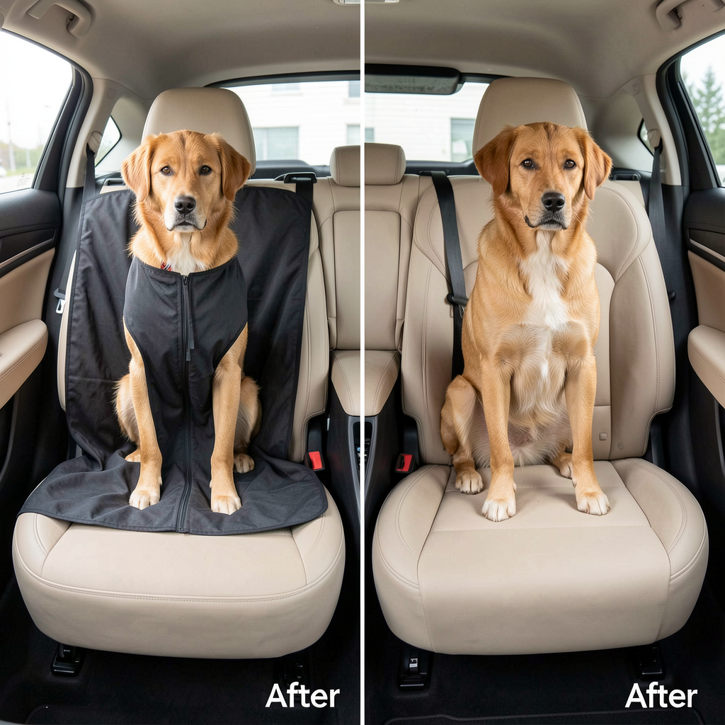 Before and after cleanup concept