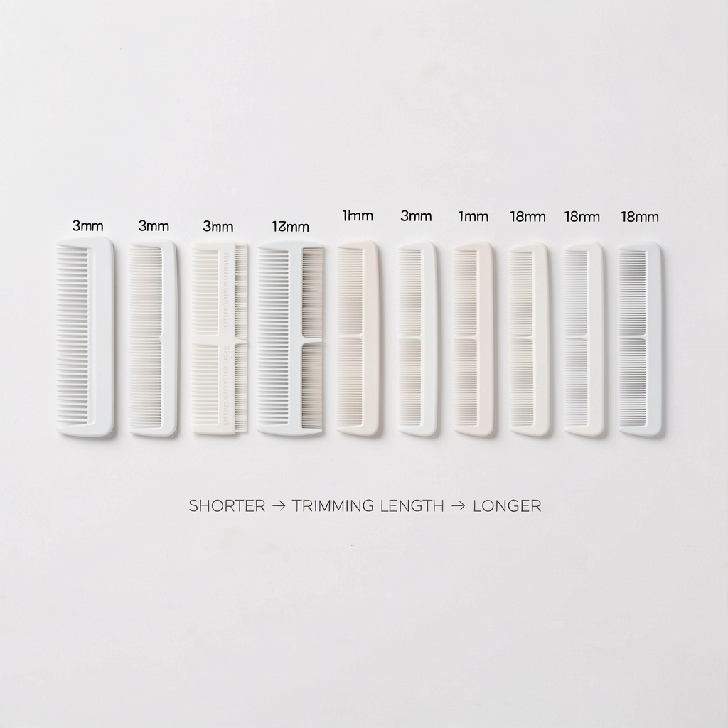 Guide comb sizes and length progression