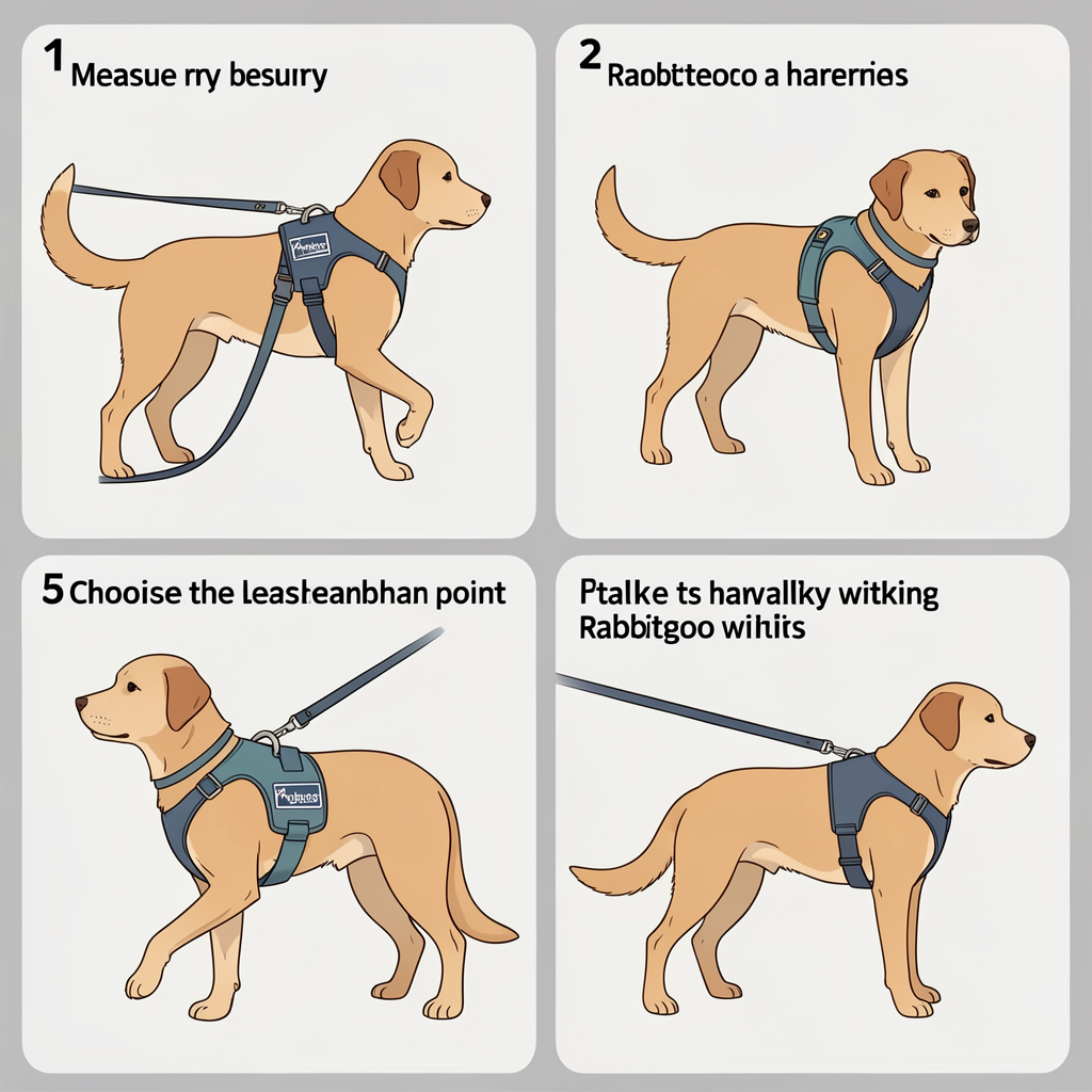 How to use rabbitgoo harness steps